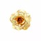 4 pcs 12" Gold Artificial Large Roses Flowers Wall Backdrop